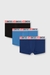 Multicolor Three-Pack Of All-Over Logo Waist Boxers