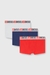 Blue Three-Pack Of All-Over Logo Waist Boxers