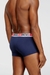 Blue Three-Pack Of All-Over Logo Waist Boxers