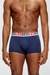 Blue Three-Pack Of All-Over Logo Waist Boxers