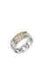 Silver DX1420- Two-Tone Stainless Steel Band Ring