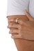 Silver DX1420- Two-Tone Stainless Steel Band Ring