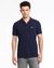 Blue Polo shirt with logo print