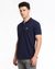 Blue Polo shirt with logo print