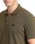 Green Polo shirt with logo print
