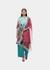 Green Love And Peace Kurta Bottom Dupatta Set