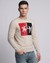 La Martina Men's Long-Sleeved Round-Neck Lambswool Graphic Sweater