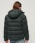 HOODED MICROFIBRE SPORTS PUFFER JACKET