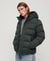 HOODED MICROFIBRE SPORTS PUFFER JACKET