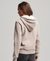 LUXE METALLIC LOGO HOODIE