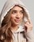 LUXE METALLIC LOGO HOODIE