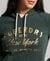 LUXE METALLIC LOGO HOODIE