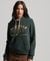 LUXE METALLIC LOGO HOODIE