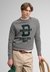 ATHLETIC FELT APPLIQUE RELAXED CREW