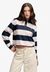ATHLETIC ESSENTIAL CROPPED STRIPE RUGBY