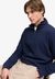 GARMENT DYE RIB HALF ZIP