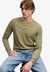 WAFFLE LONG SLEEVE HENLEY TOP