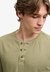 WAFFLE LONG SLEEVE HENLEY TOP