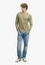 WAFFLE LONG SLEEVE HENLEY TOP