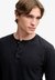 WAFFLE LONG SLEEVE HENLEY TOP