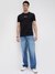 CONTRAST LOGO EMBROIDERED TEE