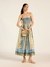Blue Ecru Renelle Long Dress