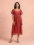 Pink Fern Long Dress