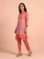Coral Colorblock Kurta Set