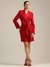 Burgundy Denis Short Dress