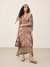 Brown Cascade  Kaftan