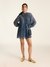 Navy Angelique Dot Short Dress