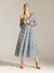 Navy White Merilyn Long Dress