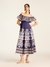 Navy Mariela Long Dress
