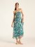 Teal Rosie Long Dress