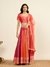 Red Printed Lehenga