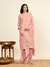 Blush Pink Nilambiri Solid Suit Set