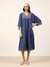 Blue Meander Long Dress