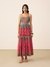 Teal Safflower Long Dress