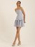 Blue White Elma Short Dress
