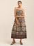 Brown Margo Long Dress