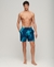 HAWAIIAN PRINT 17 SWIM SHORT