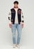 COLLEGE VARSITY PATCHED BOMBER JACKET