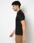Cotton Supima Mercerised Slim Fit Solid Black Polo T-shirt with Golden embriodery logo