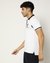 Cotton Slim Fit Color Block White Polo T-shirt