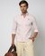 Cotton Stretch Contrast Logo Easy to Iron Slim Fit Solid Pink Shirt