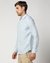 Irish Linen Tailored Fit Solid Blue Shirt
