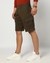 Cotton Stretch Regular Fit Khaki Cargo Shorts