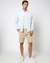 Cotton Stretch Solid Slim Fit Tropical Printed Inner Waist Band Khaki Shorts