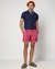 Contrast Embroidered Regular Fit Pink Swim Shorts