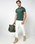 Cotton Blend Regular Fit Side Panel Gold Embroidered Cream Track Pant